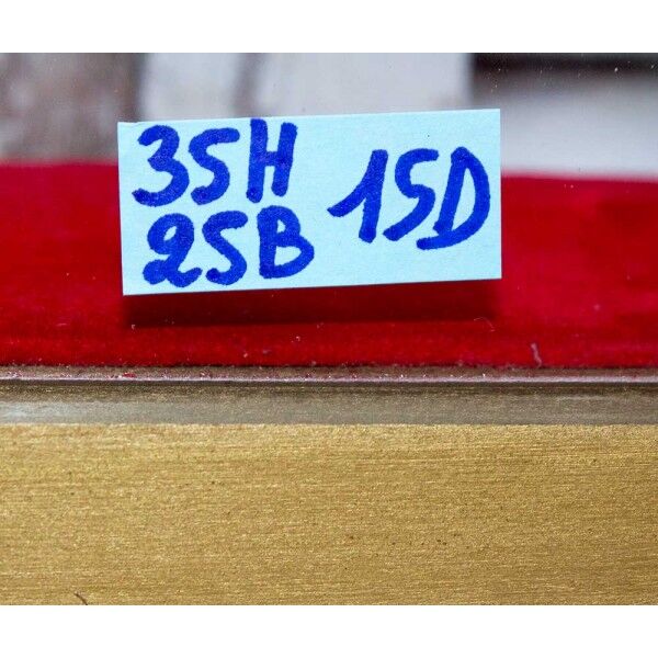 Oval glass globe 35 cm square gilded wood