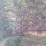Oil on canvas landscape