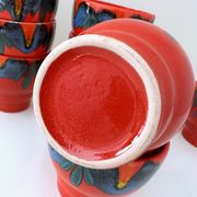 Punch bowl set with 12 cups, Wächtersbach Keramik Germany