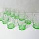 11 verres à eau en verre soufflé vintage