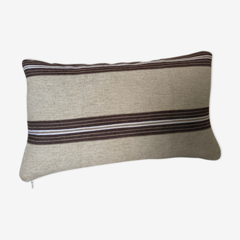 Beige linen cushion