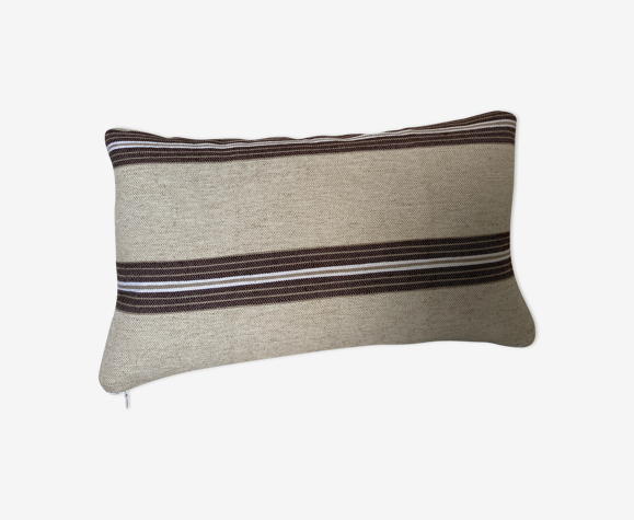 Coussin lin beige