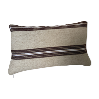 Beige linen cushion