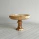 Onyx marbled pedestal bowl