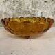 Large vintage amber glass bowl – 28 cm