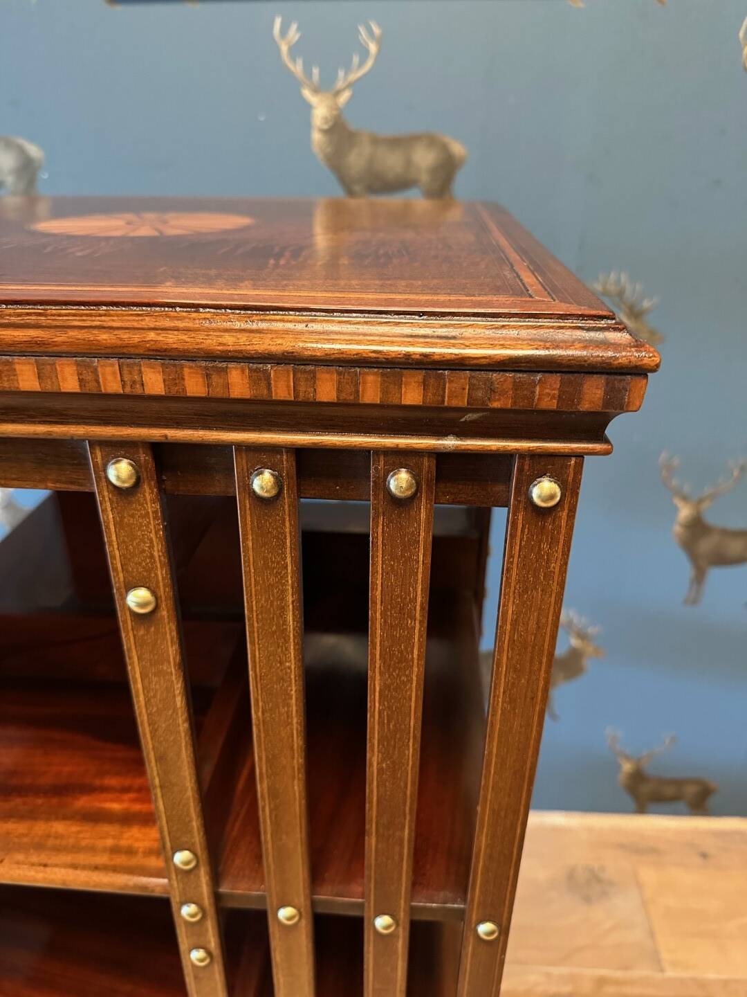 Antique revolving bookcase
