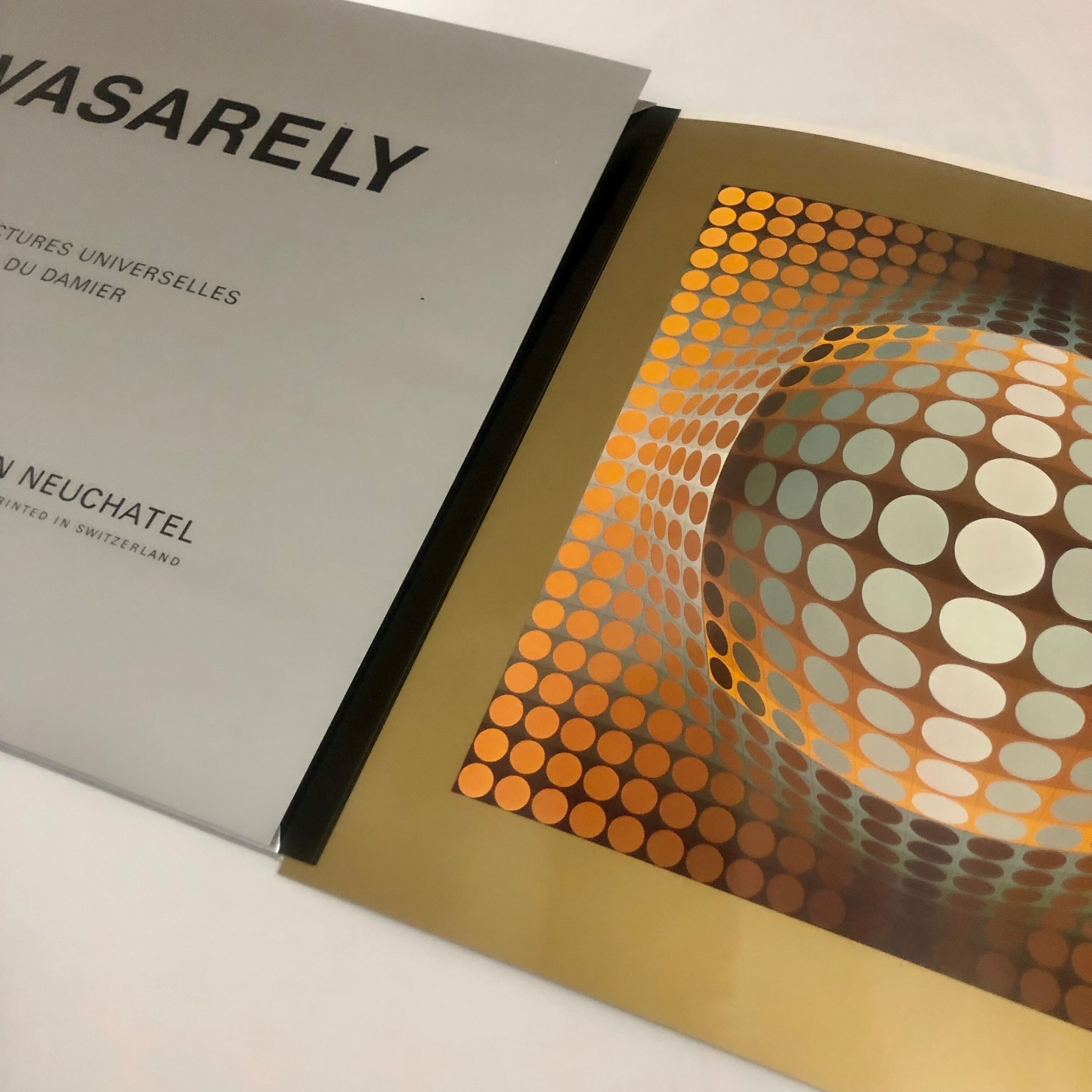 Complete portfolio (8 plates) from 1975 - Universal structures of the checkerboard - Victor Vasarely