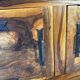 Solid olive wood sideboard from Maison Skela, 1960s