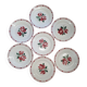 Lot of 7 flat plates in earthenware "Sarreguemines & Digoin", model SAVERNE.