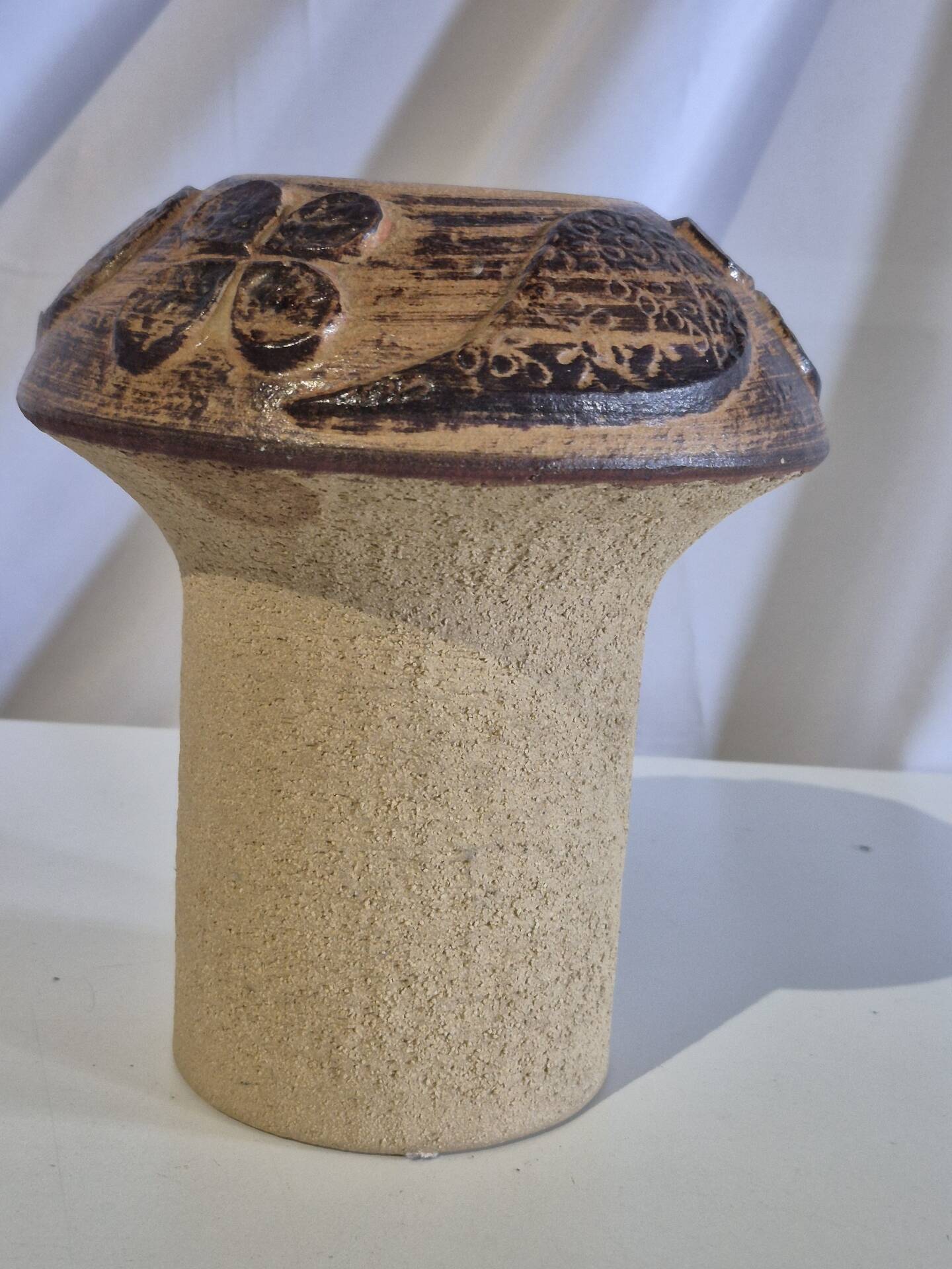 Danish Studio Pottery mushroom vase stoneware Soholm Haico Nitzche