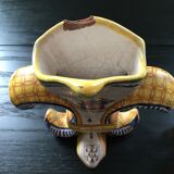 Pair of Henriot Quimper fleur-de-lys vases