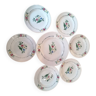 Antique Digoin Sarreguemines dessert plates