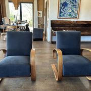 Vintage 1950s armchair inspired by Alvar Aalto, Set of 2