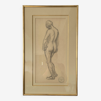 Drawing “Standing nude” by Marguerite Callet-Carcano