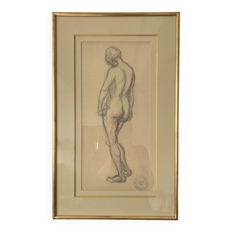 Drawing “Standing nude” by Marguerite Callet-Carcano