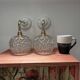 Paire d’appliques murales globes en verre vintage