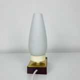 Opaline and Bakelite tulip lamp, 1950s
