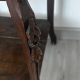 Nightstand / occasional table, late 19th century, wood and marble.