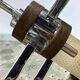 1970s vintage suspension, chrome, textured glass with a diamond point.