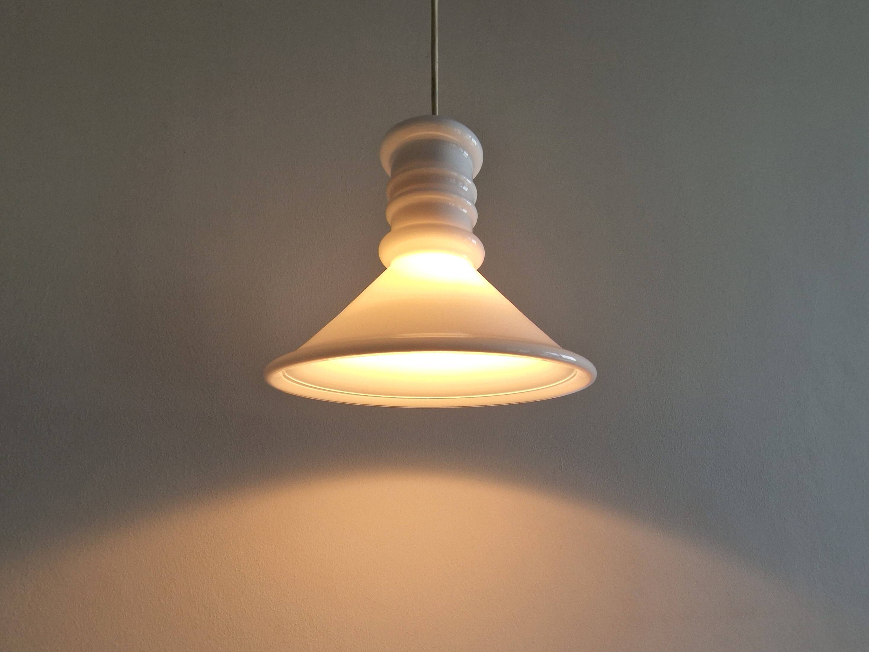 Set of 2 small 'Apoteker' pendant lamps by Sidse Werner for Holmegaard, Denmark 1980's