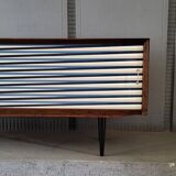 Vintage walnut wooden sideboard, 1960s, colour