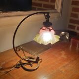 Art deco bronze lamp