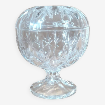 Vintage Cut Crystal Standing Candy Box *