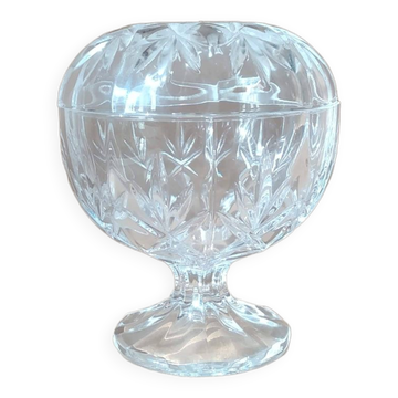Vintage Cut Crystal Footed Candy Box *