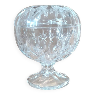Vintage Cut Crystal Standing Candy Box *