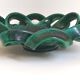 Fruit bowl or woven ceramic pocket tray signed Ceramid 1960s Diameter 32.3 m