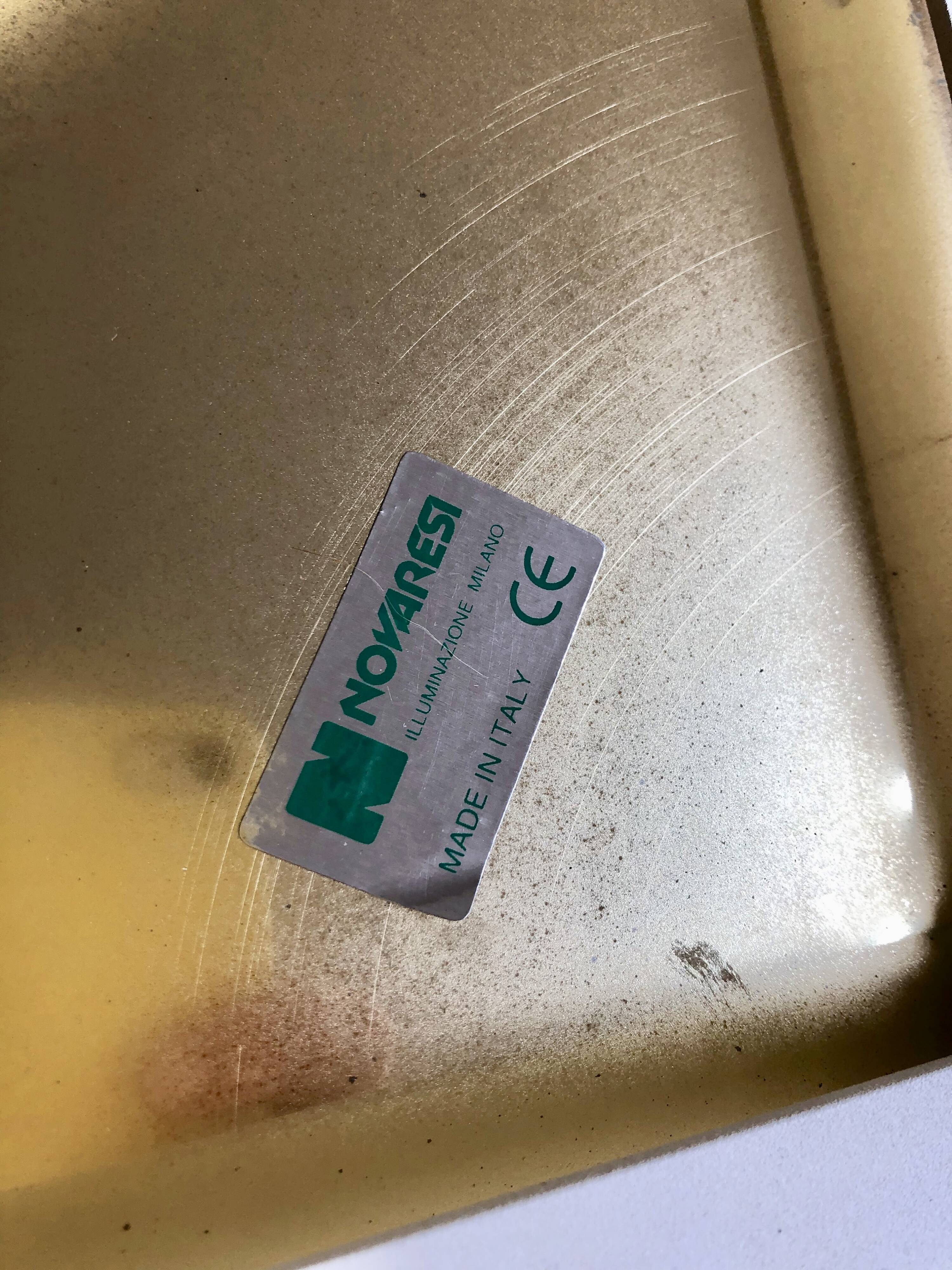 Novaresi Murano glass ceiling lamp, 1970