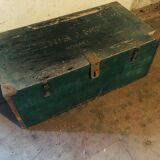 Green ammo chest with letters on it