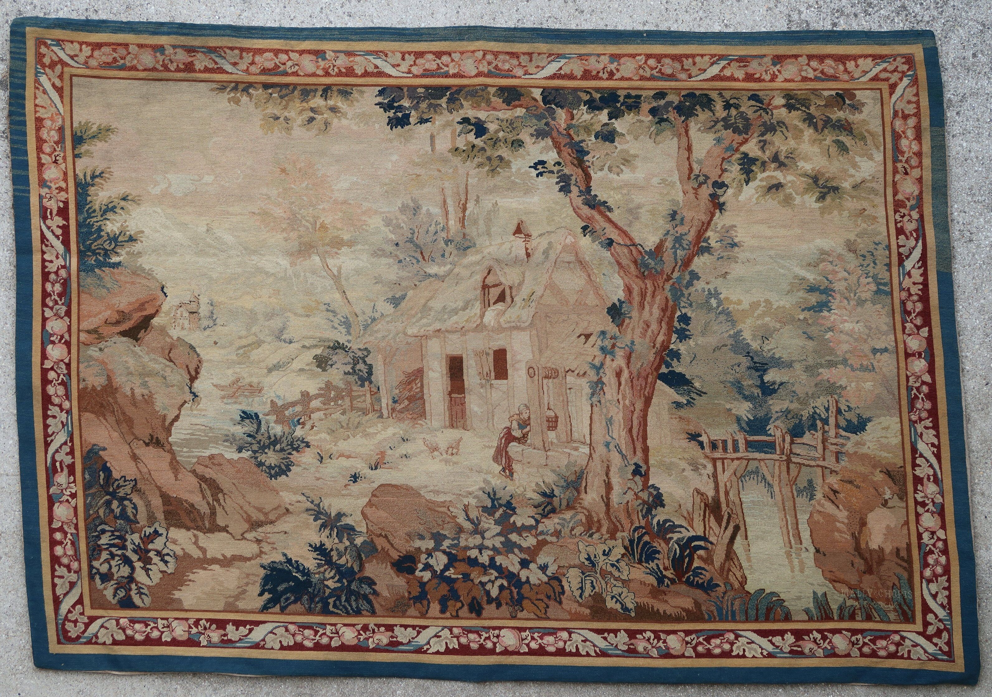 French needlepoint tapestry 1900