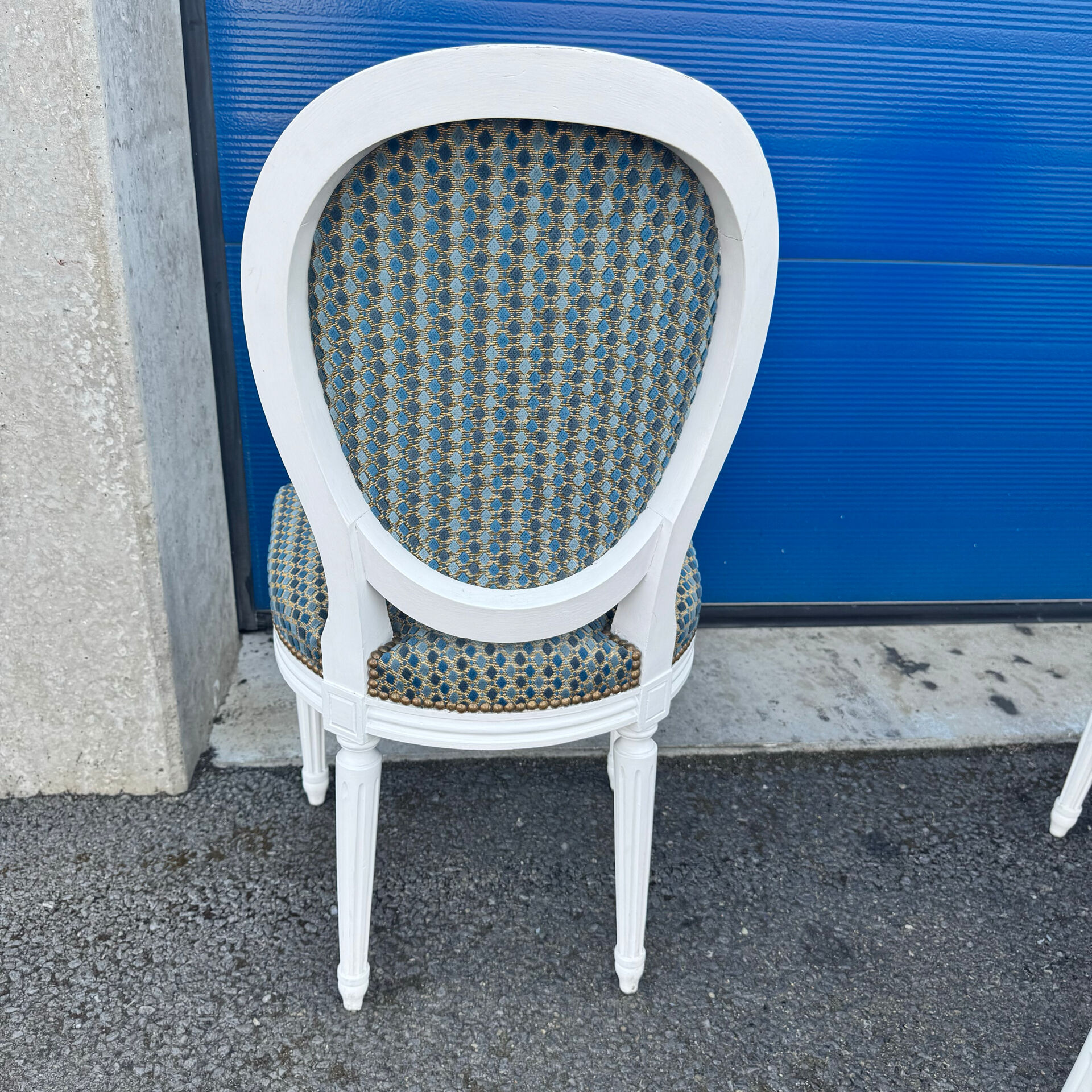 Set of 6 Louis XVI style Medallion chairs