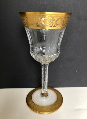 6 verres à vin en cristal de Saint louis modèle thistle