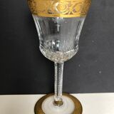 6 crystal wine glasses from Saint Louis thistle model