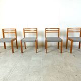 Set of 4 pine wood SG 1200 dining chairs by Cees Braakman, 1970s