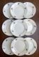 Lot de 9 assiettes plates anciennes Gien modèle Nice