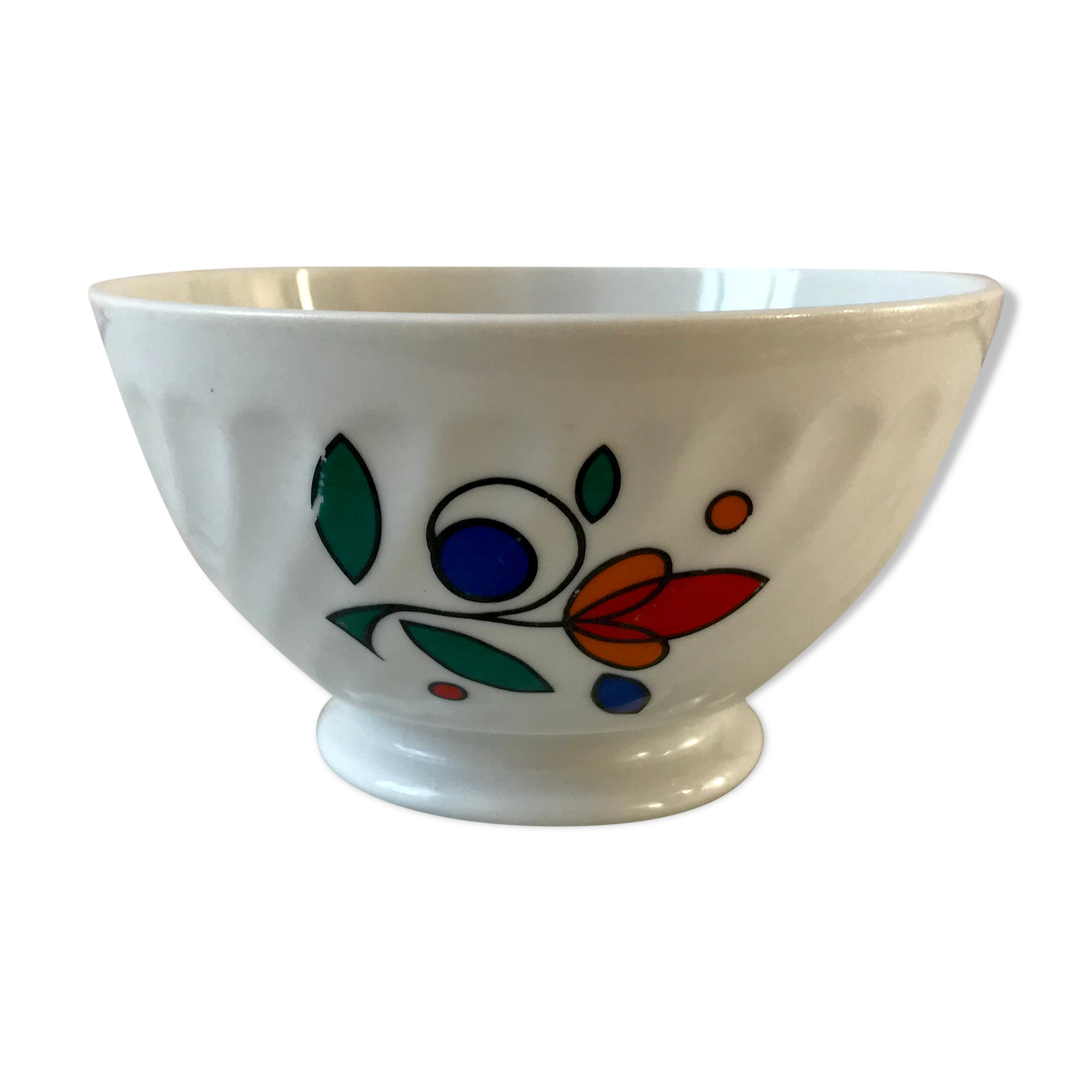 Colorful bowl Sarreguemines 70s