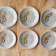 6 antique flat plates in Saint-Amand earthenware (Nord)