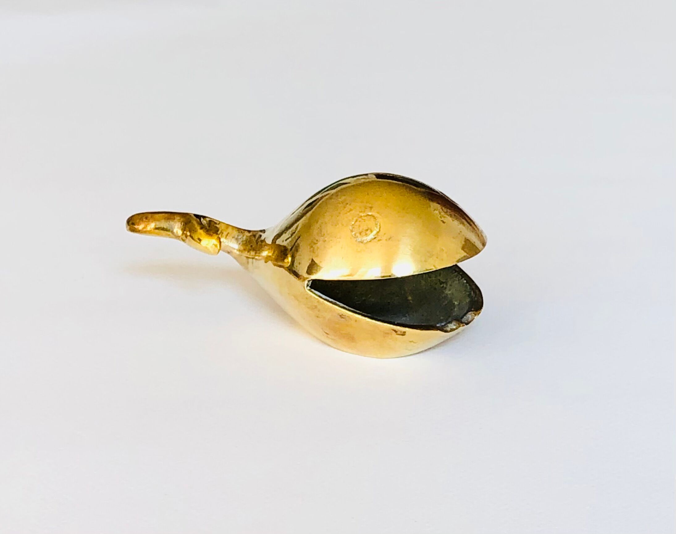 Brass whale ashtray