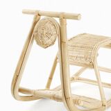 Chaise à bascule rotin pour enfant COLBY