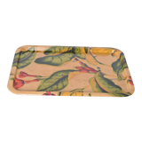 Plateau fibre de verre décor fleur