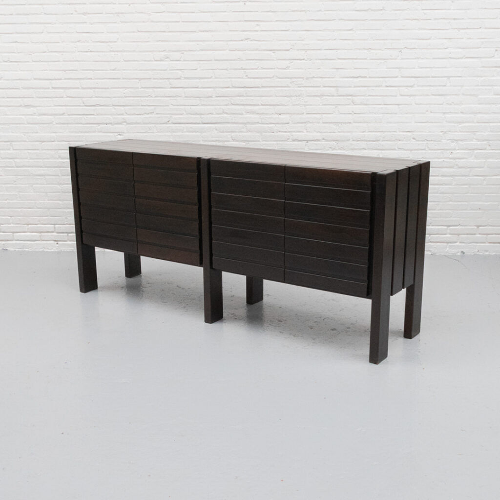 Iroko wood sideboard Maison Regain