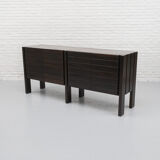 Iroko wood sideboard Maison Regain
