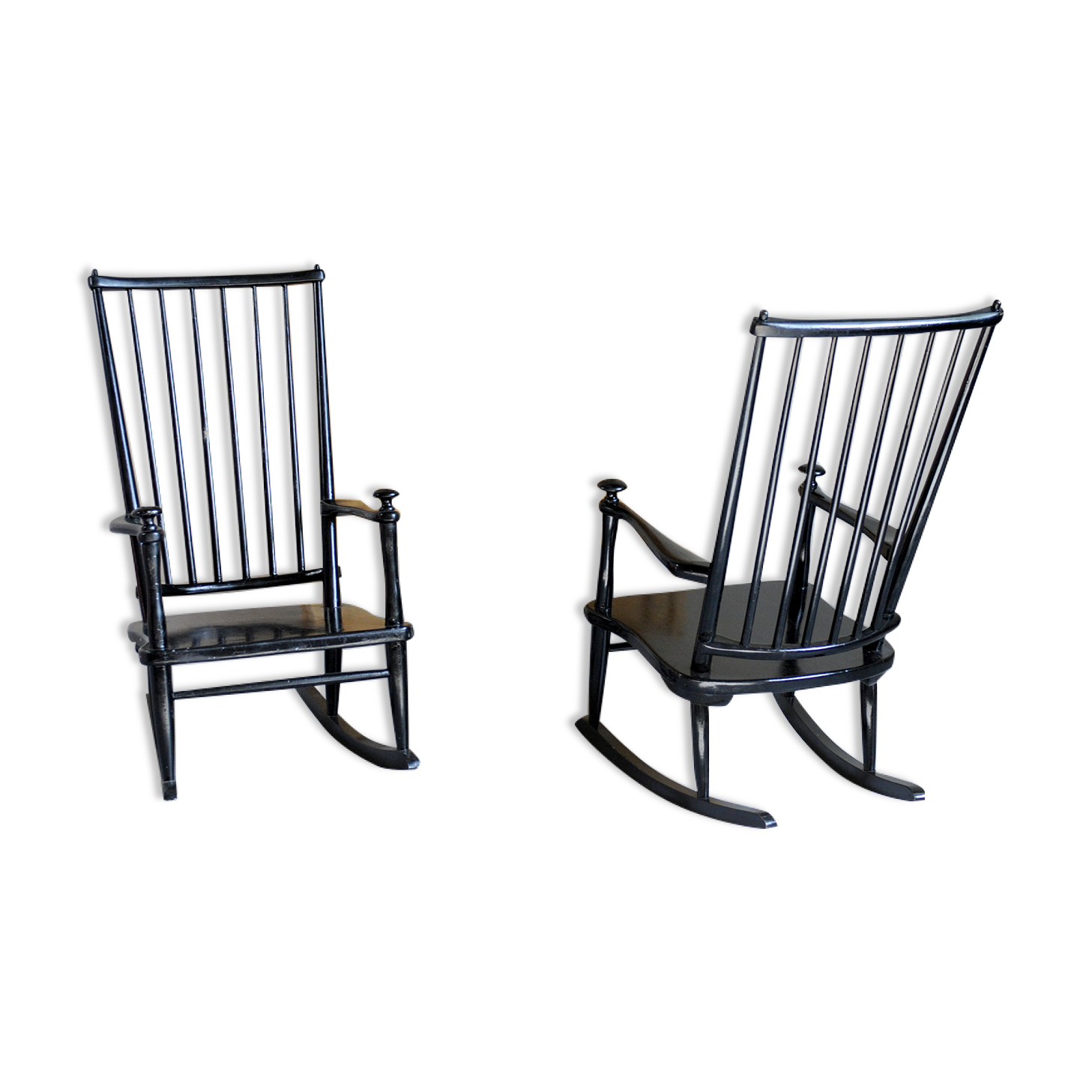 Paire de rocking chairs scandinave 1960