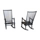 Paire de rocking chairs scandinave 1960