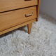 Vintage 1960s light wood dresser