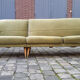 Canapé d'angle modular scandinave danois des années 50 vert tendre glacé