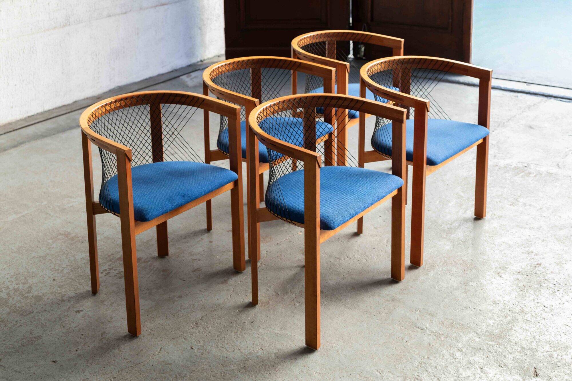 Ensemble de 5 chaises de salle à manger par Niels Jorgen Haugesen